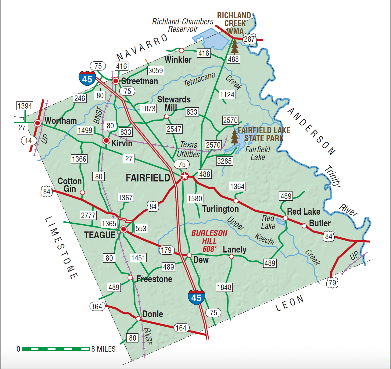 Freestone County TX Almanac